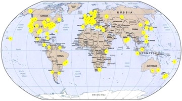 Map of Egg Host Sites